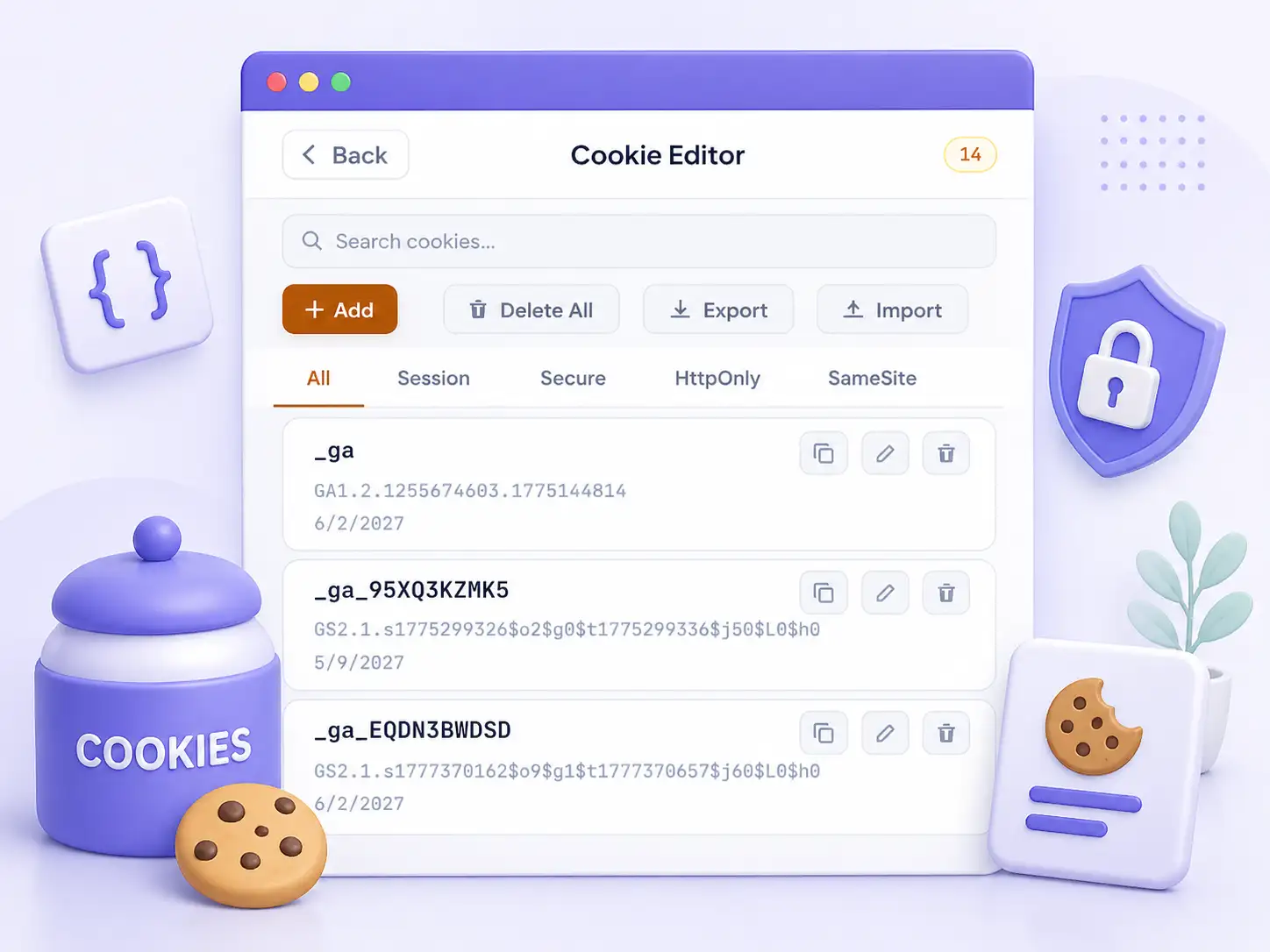 Cookie Editor - DevToolkit